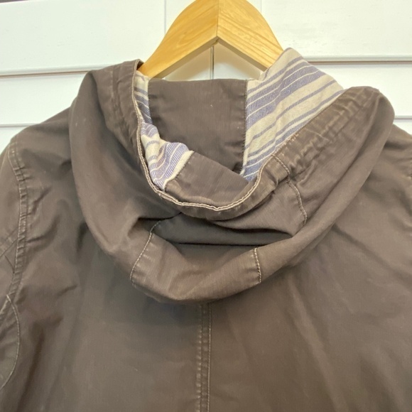 𝅺roots | zip & snap button hooded drawstring waist jacket Size M - Picture 6 of 11